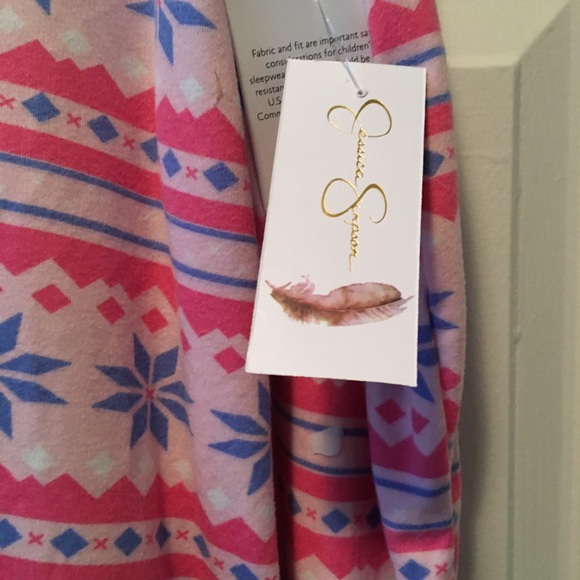 JESSICA SIMPSON NWT AUTHENTIC CUTE GIRL TWO-PIECE SLEEPWEAR - Picture 16 of 16